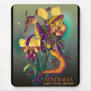 Weedy Seadragon met Orchids Muismat