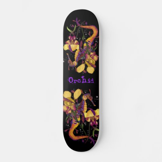 Weedy Seadragon met Orchids Persoonlijk Skateboard (Voorkant)