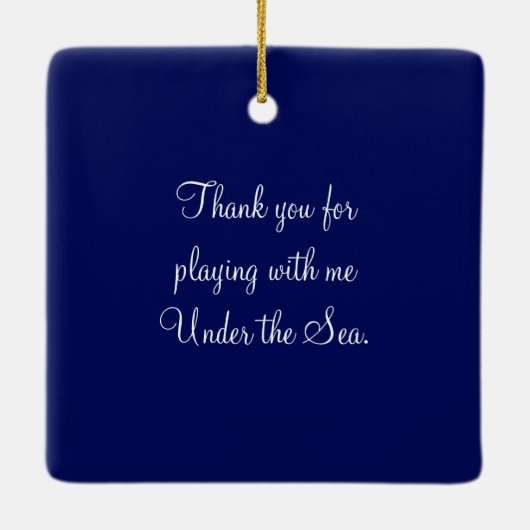 Weedy Zee Dragon Keramisch Ornament (Achterkant)