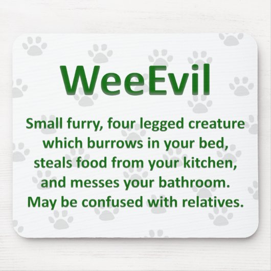 WeeEvil Mousepad Muismat (Voorkant)