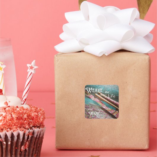 Weef het leven dat je Sticker wilt (Feest)