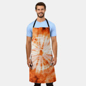 Weefgeverfde weefsels van stropdas voor achtergron schort (Gedragen)