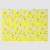 Weefpapier Baby Vliegtuiggeel Tissuepapier (Voorkant)