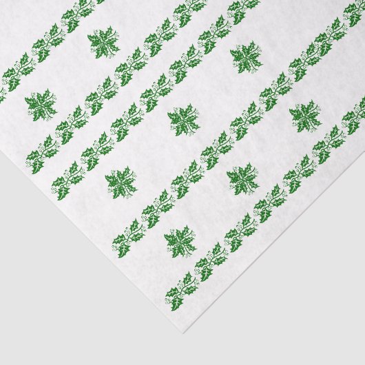 Weefpapier - Holly lekt in rijen Tissuepapier (Detail)