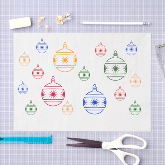 Weefpapier - kerstversieringen tissuepapier (Craft)