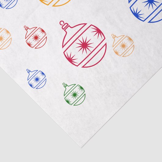 Weefpapier - kerstversieringen tissuepapier (Detail)