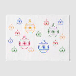 Weefpapier - kerstversieringen tissuepapier