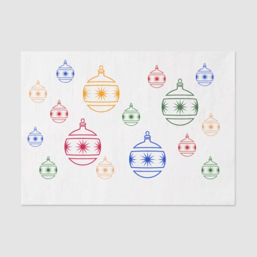 Weefpapier - kerstversieringen tissuepapier (Voorkant)