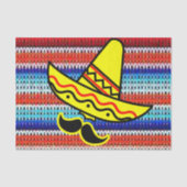 Weefpapier kleurig Mexicaans sombrero Tissuepapier (Voorkant)