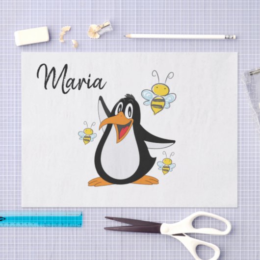 Weefpapier Penguin Bumblebee Tissuepapier (Craft)