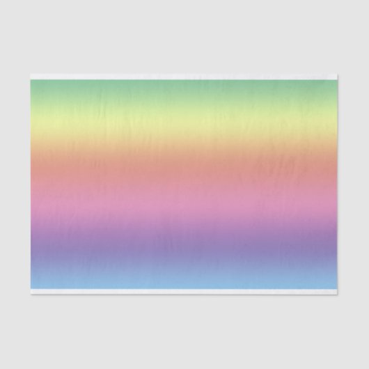 Weefpapier - Regenboogstrips (hrz) Tissuepapier (Voorkant)