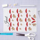 Weefpapier rode krubrella katten tissuepapier (Craft)