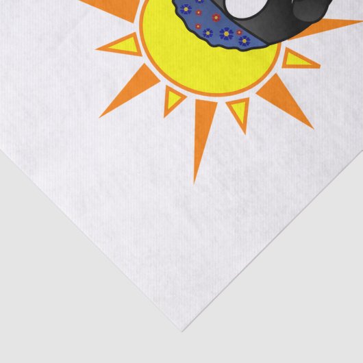 Weefpapier Surfer Penguin Tissuepapier (Detail)