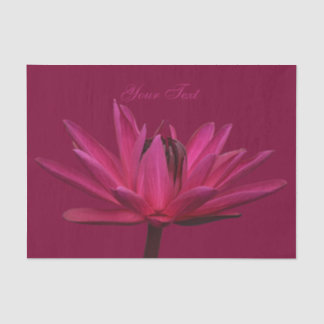 Weefpapier voor Bourgogne Pink Water Lily Tissuepapier