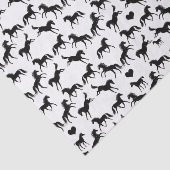 Weefpapier voor kleine zwarte paarden tissuepapier (Detail)