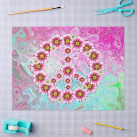 Weefpapier voor vredesbloemen tissuepapier (Craft)