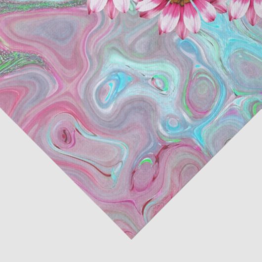 Weefpapier voor vredesbloemen tissuepapier (Detail)