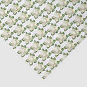 Weefpapier-witte rozen tissuepapier (Detail)