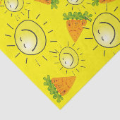 Weefpapierwortelen Sun Yellow Vegan Tissuepapier (Detail)