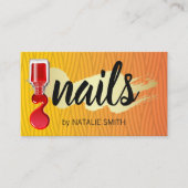 weefpatroon | Nagellak fles giet Visitekaartje (Voorkant)