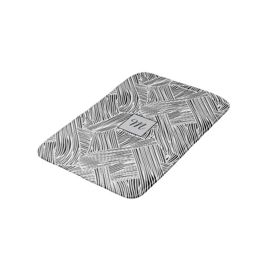 Weefpatroon ontwerp kunst badmat (Gekanteld)