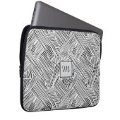 Weefpatroon ontwerp kunst laptop sleeve (Voorkant Rechts)