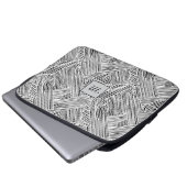 Weefpatroon ontwerp kunst laptop sleeve (Voorkant onderkant)