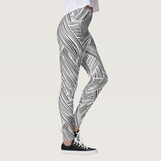 Weefpatroon ontwerp kunst  leggings (Rechts)