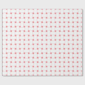 Weefpatroon op Roos Roze, Cadeaupapier (Vlak)