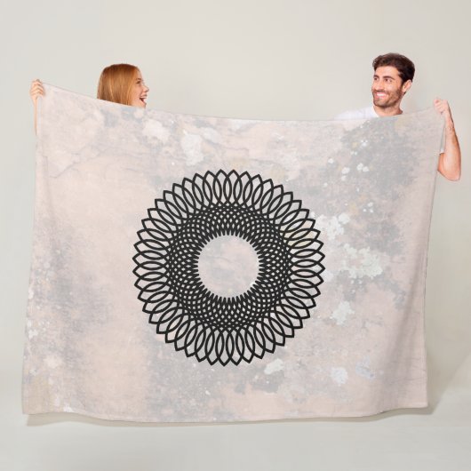 Weefpatroon, pratende canyons, New Mexico Fleece Deken (In situ)