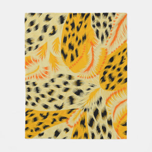 weefsel abstracte gemengde dierlijke huidtextuur a fleece deken