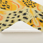 weefsel abstracte gemengde dierlijke huidtextuur a sherpa deken (3/4)