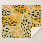 weefsel abstracte gemengde dierlijke huidtextuur a sherpa deken (Voorkant (horizontaal))