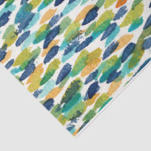 Weefsel Blauw Groen Geel Kunstenaar Schilderen Zac Tissuepapier (Detail)