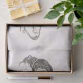 WEEFSEL : EGON SCHIELE : MEISJE : 1918 TISSUEPAPIER (Geschenk)