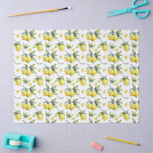 Weefsel en Decoupage papier - Lemon's (Craft)