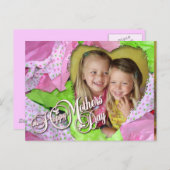 Weefsel Hart Moederdag Briefkaart (Voorkant / Achterkant)