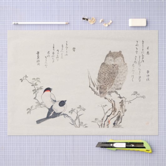 WEEFSEL : JAPANS : UTAMARO KITIGAWA 1806 TISSUEPAPIER (Craft)