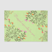 weefsel met bloemetjesstructuur tissuepapier (Voorkant)