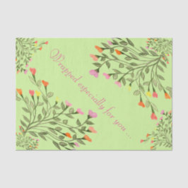 weefsel met bloemetjesstructuur tissuepapier