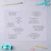 Weefsel met Christelijke gebeden Tissuepapier (Craft)