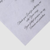 Weefsel met Christelijke gebeden Tissuepapier (Detail)