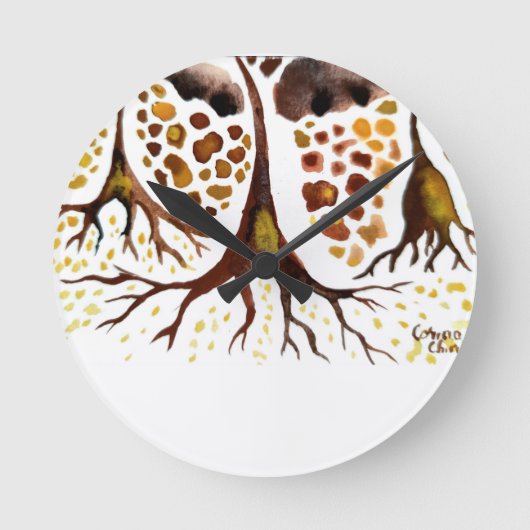 Weefsel met neurale cellen ronde klok (Voorkant)