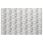 weefsel Nautisch zeester abstract grijs wit Stof (Fat Quarter)
