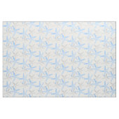 weefsel Nautisch zeesterstrand blauw Stof (Fat Quarter)