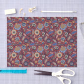 Weefsel of Decoupage papier - Boho Bold Bloemen Ro (Craft)