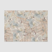 Weefsel- of losbladerpapier Collage van muziekblad Tissuepapier (Voorkant)