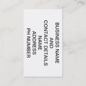 Weefsel op betonstaal Visitekaartje (Achterkant)