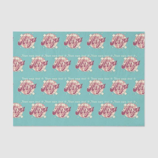 Weefsel Papier geschenkverpakking ibiza eivissa sp (Voorkant)