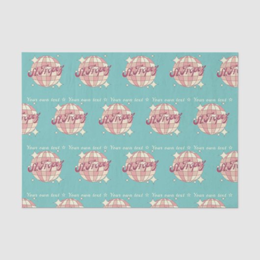 Weefsel Papier geschenkverpakking St Tropez Frankr (Voorkant)